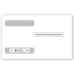 4 Up Horizontal Laser W 2 Double Window Envelope