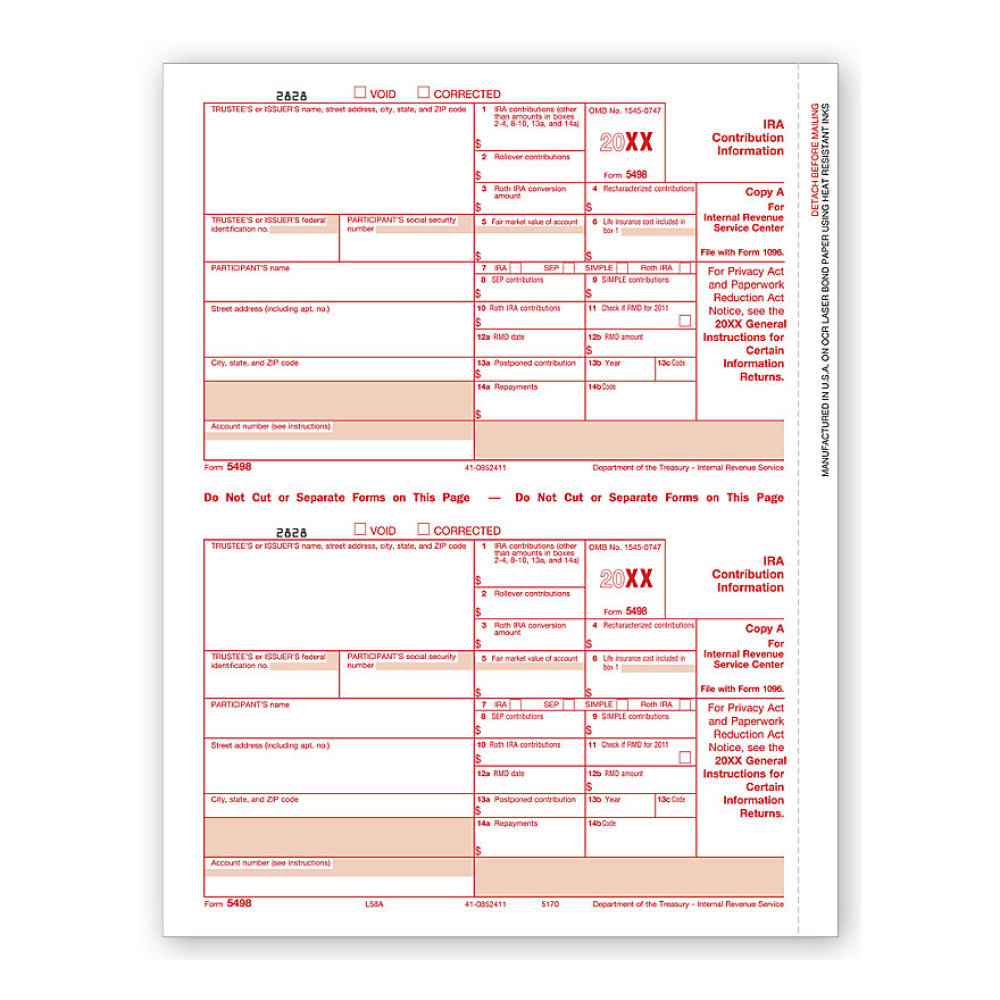 Laser 5498,  Federal Copy A 