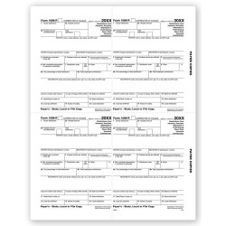 4 Up Laser 1099 R, Payer, State, Local or File Copy