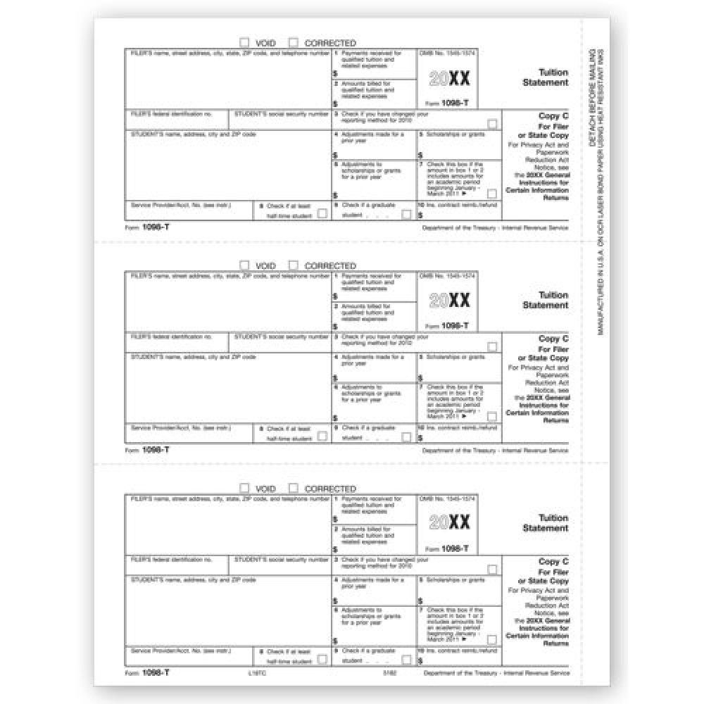 Laser 1098 T, Filer and/or State Copy C 