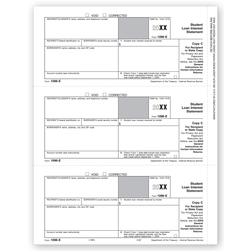 Laser 1098 E, Recipient and/or State Copy C 