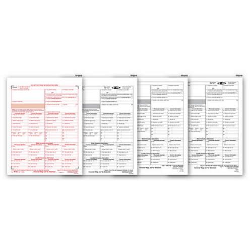 Laser W 2C Corrected Wage & Tax Statement Set, 6 part 