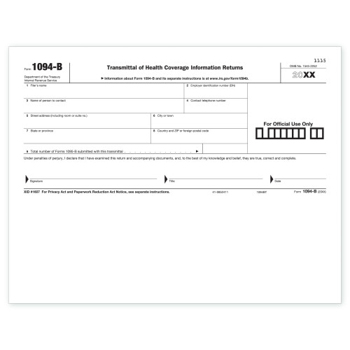 Laser 1094-B Transmittal Health Coverage 