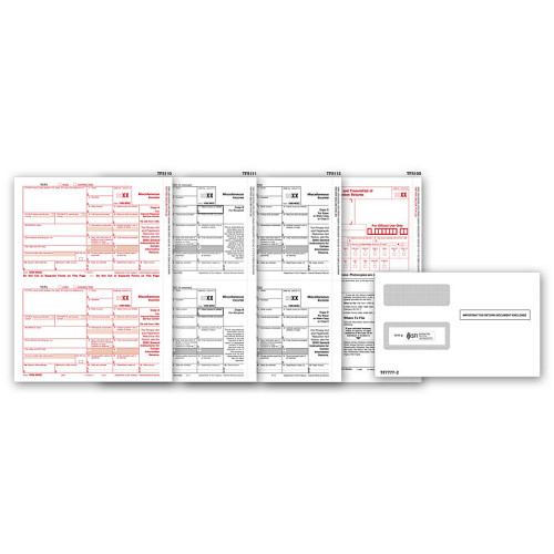 Laser 1099 MISC Income Set & Envelope Kit, 3 part 