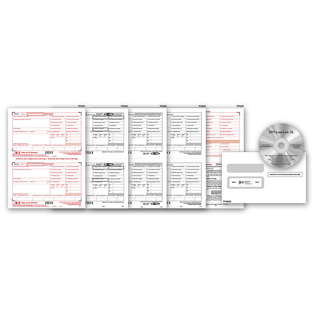 Laser Link W 2 Form and Tax Software Kit 