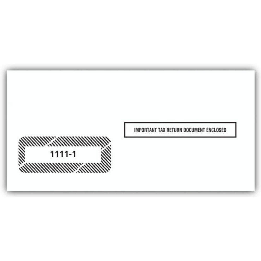 1099 Single Window Envelope 