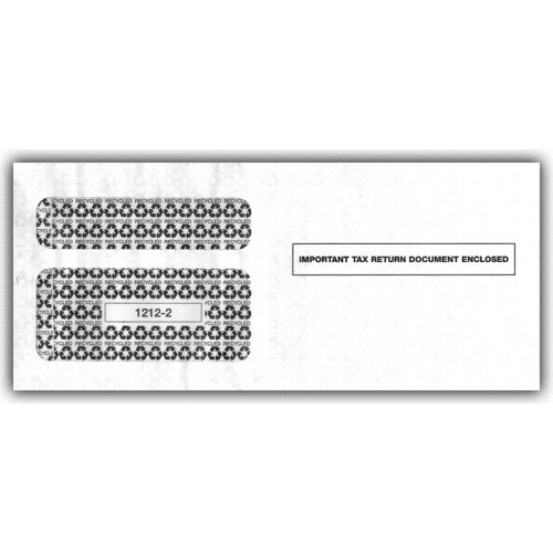 1099 Double Window Envelope, Self Seal 