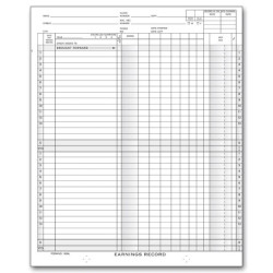 Weekly Payroll Record Ledgers