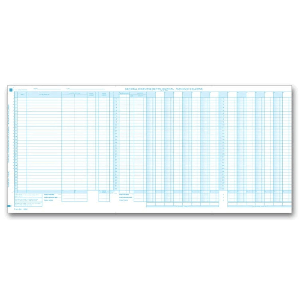  General Disbursement Journals (190NJ) - One-Write Checks  - Business Checks  