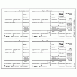 Laser 1099 MISC Income Electronic Filing Set, 3 part