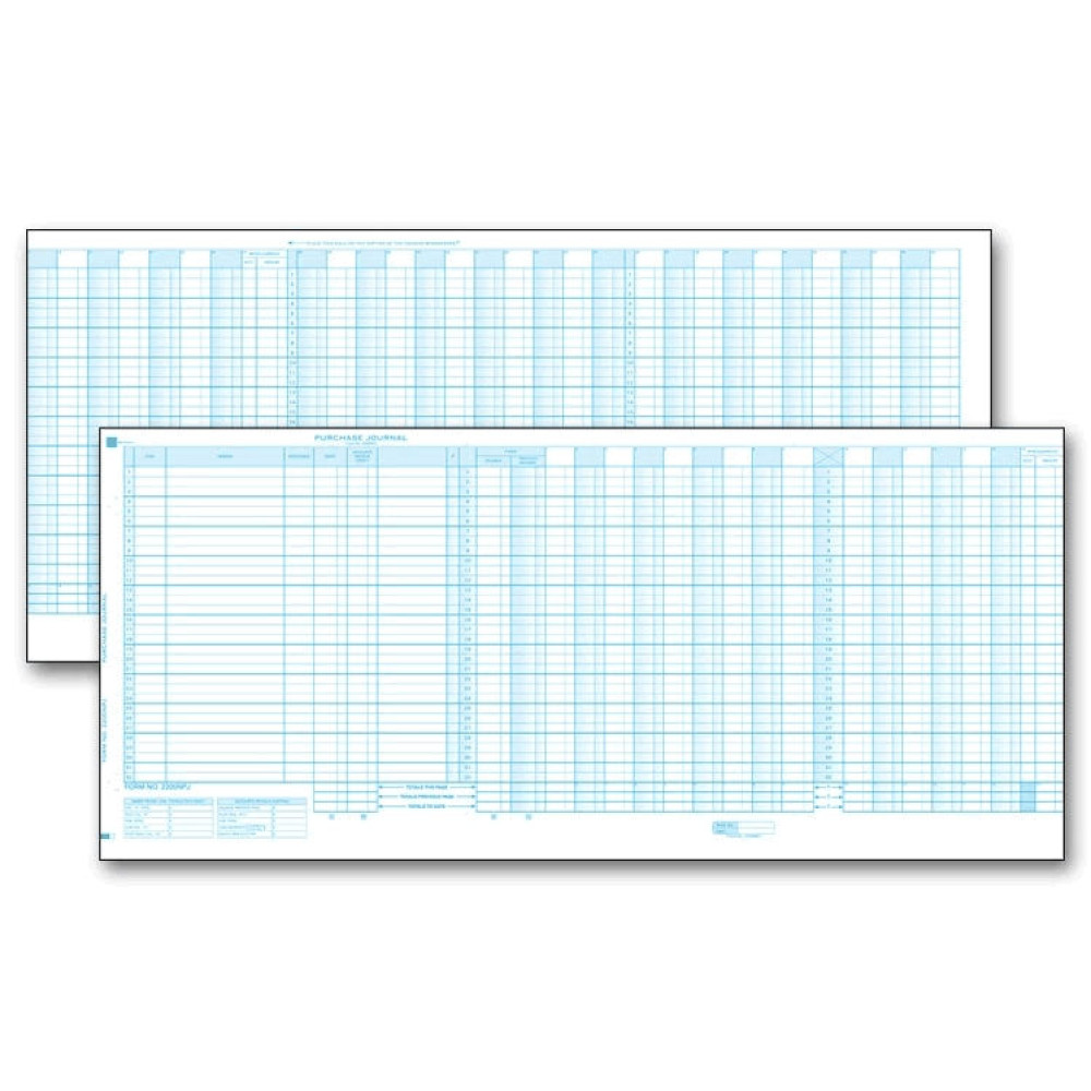  Accounts Payable Purchase Journals - One-Write Checks  - Business Checks  