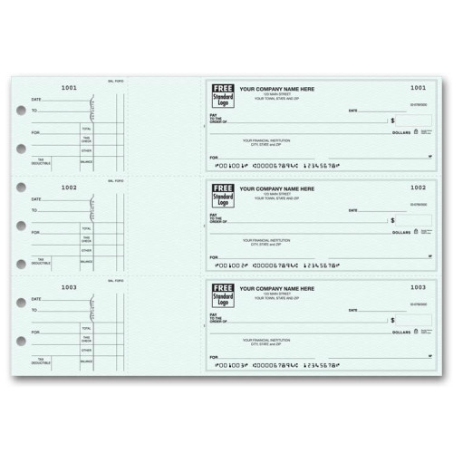 3-Per-Page End-Stub Voucher Check 