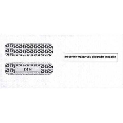 3 Up Horizontal Laser W 2 Double Window Envelope 