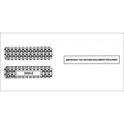 3 Up Horiz. Laser W 2 Double Window Envelope, Self Seal