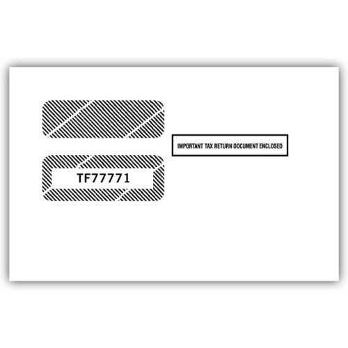 1099 2 Up Double Window Envelope 