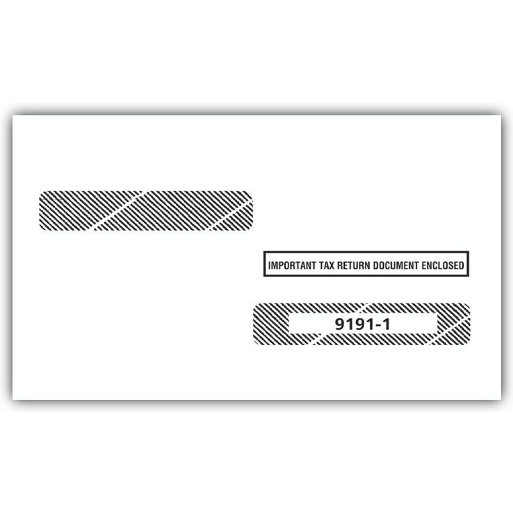 4 Up Box Laser W 2 Double Window Envelope 