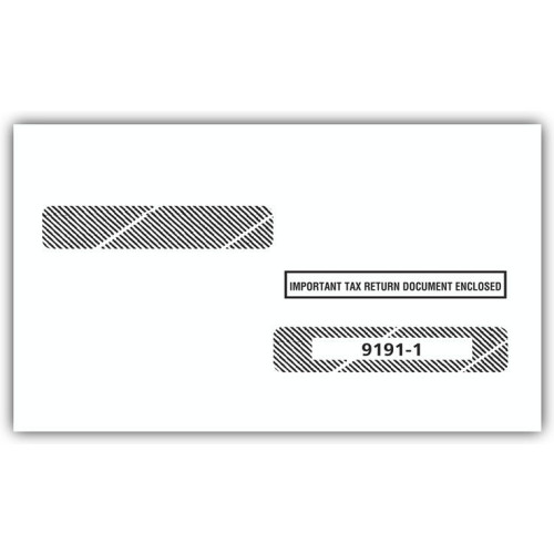 4 Up Box Laser W 2 Double Window Envelope 