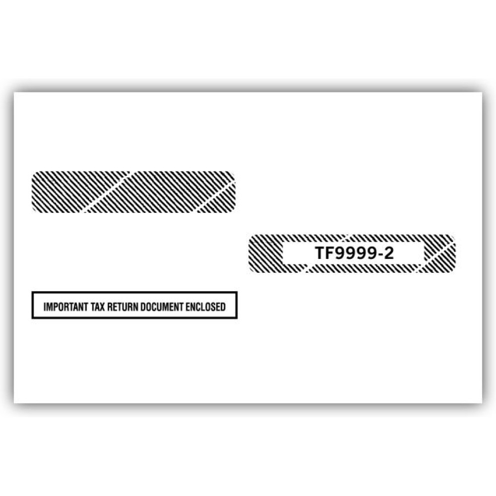 4 Up Box Laser W 2 Double Window Envelope, Self Seal 