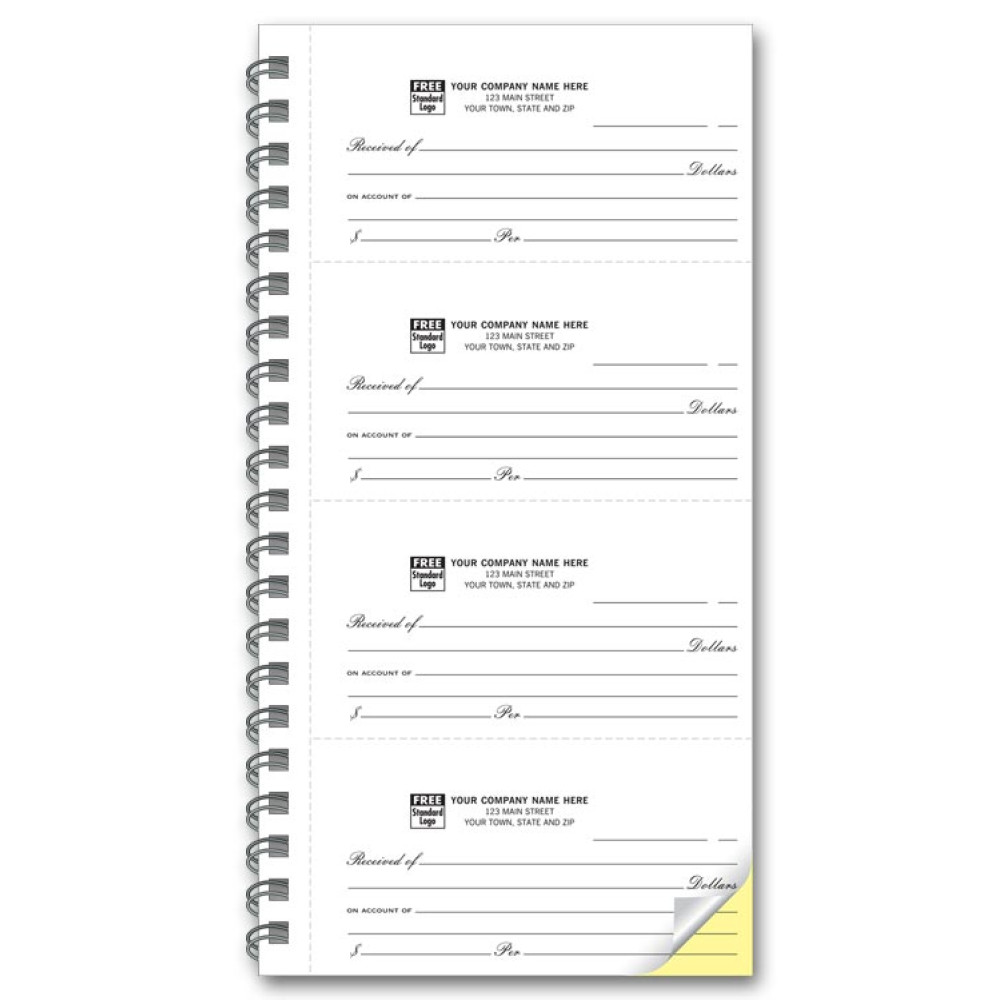 4 to Page 2 Part Receipt Books  