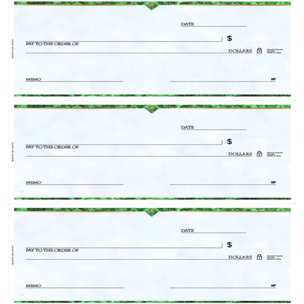 The Newport Deskbook, 3-On-A-Page Compact Size Checks