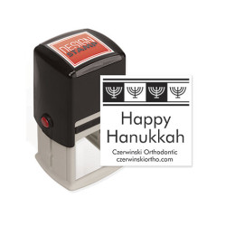 Hanukkah Cheer Design Stamp - Self-Inking