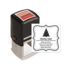 Holiday Dots Design Stamp - Self-Inking