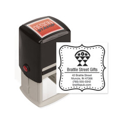 Dashing Dots Design Stamp - Self-Inking