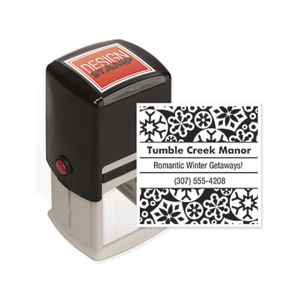 Snowflakes Design Stamp - Self-Inking 