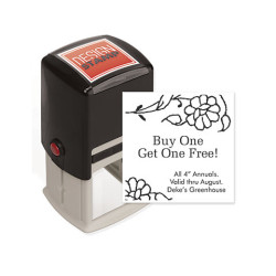 Fancy Floral Design Stamp - Self-Inking