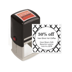 Quatrefoil Design Stamp - Self-Inking