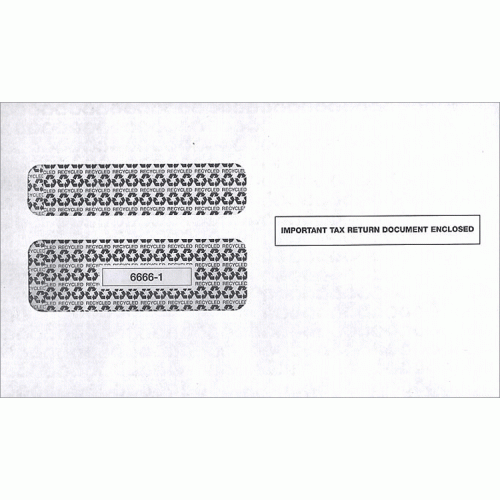 W 2 Double Window Envelope 